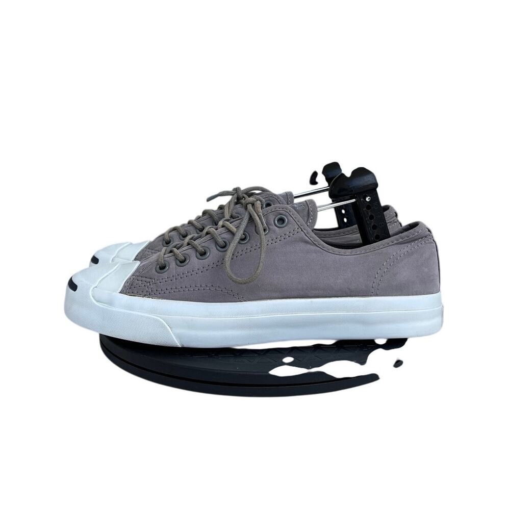 Converse Jack Purcell Low Top Gray White Canvas Skate Sneakers Men's Size 8